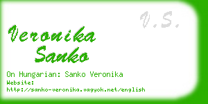 veronika sanko business card